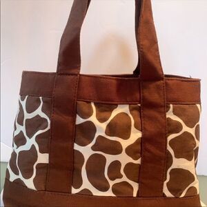 Gymboree Glamour Safari Tote Purse Giraffe Print